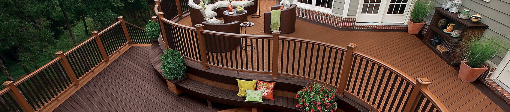Multilevel Composite Wood Deck